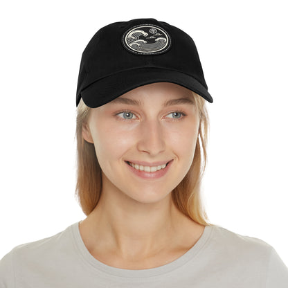 Unisex Hat with Leather Patch (Round)